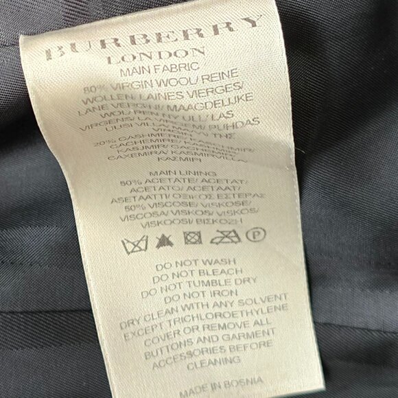 Burberry Women’s Wool Trench Coat – Size UK 6 / US 4 / IT 38 - Picture 10 of 10